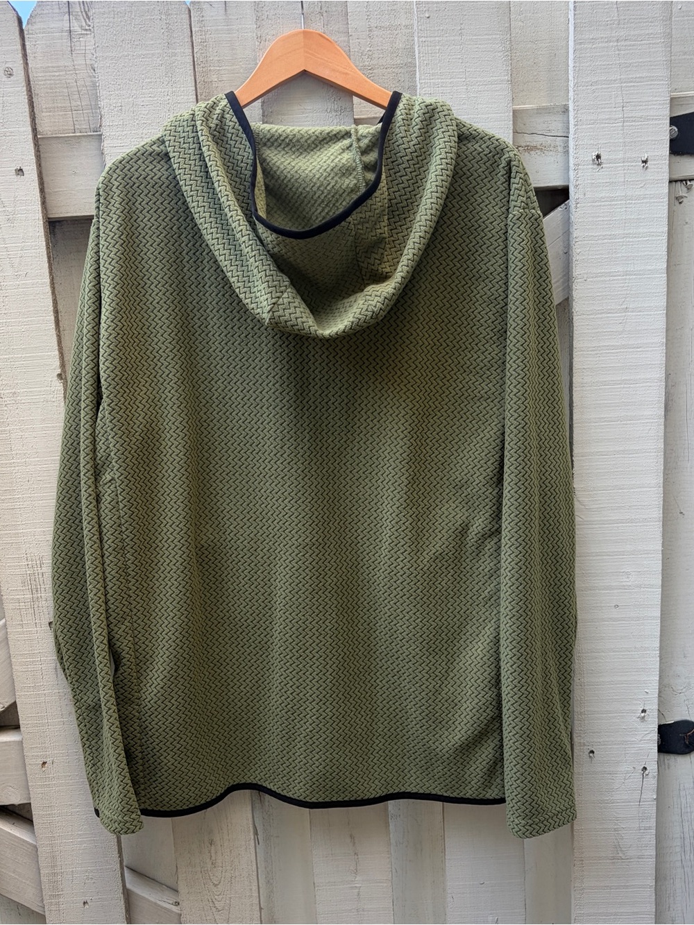 Maelreg Full Zip Fleece Hoodied Jacket Green Size XL - Picture 6 of 6